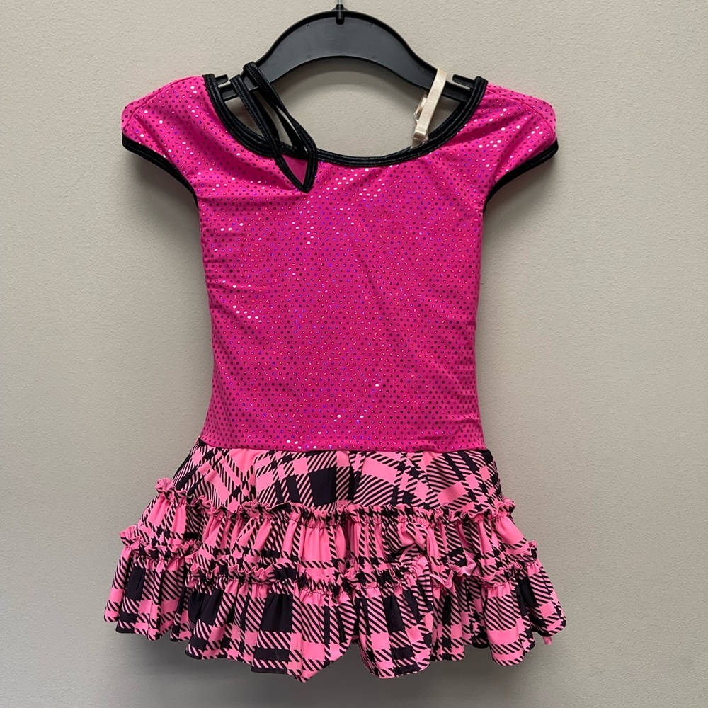 Dance tutu — Curtain call Pink and black Dance costume SZ Child Small